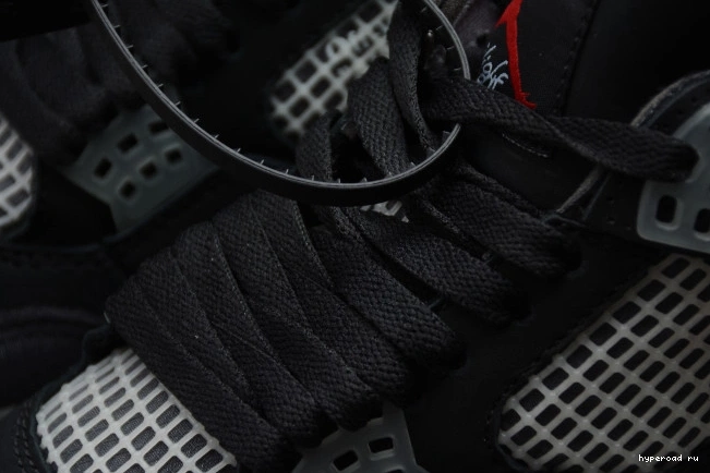 Jordan Retro Off CV9388-001 Bred Air 4 White x 0825